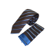 Γραβάτα Γκρι με γαλάζιες ρίγες και μαντηλάκι
