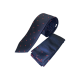 Γραβάτα Μπλε με κόκκινο πουά και μαντηλάκι