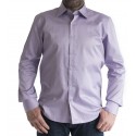 Ανδρικό πουκάμισο Slim Fit μονοχρωμο μωβ-λεβαντα