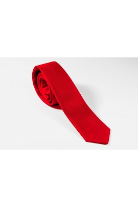 Slim Κόκκινη Γραβατα Πλάτος 4,5cm μονόχρωμη